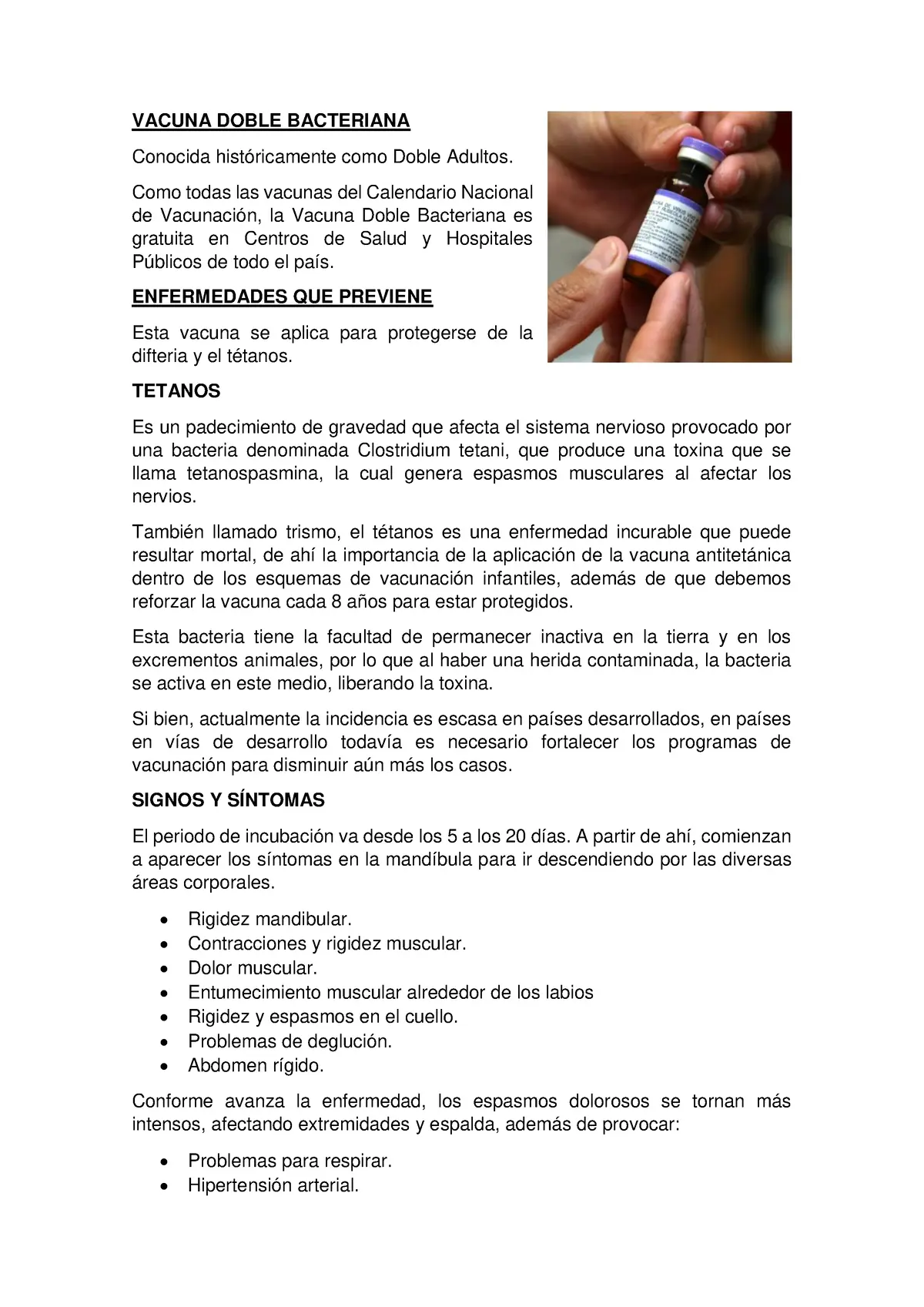 Doble Bacteriana: Todo lo que Necesitas Saber - Cómo se llama la vacuna antitetánica doble bacteriana - Cómo se llama la vacuna antitetánica